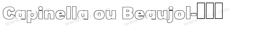 Capinella ou Beaujol字体转换